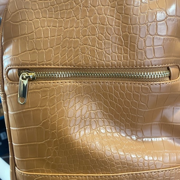 Wild Fable Cognac Croc Mini Dome Backpack Purse NWT - Picture 8 of 8